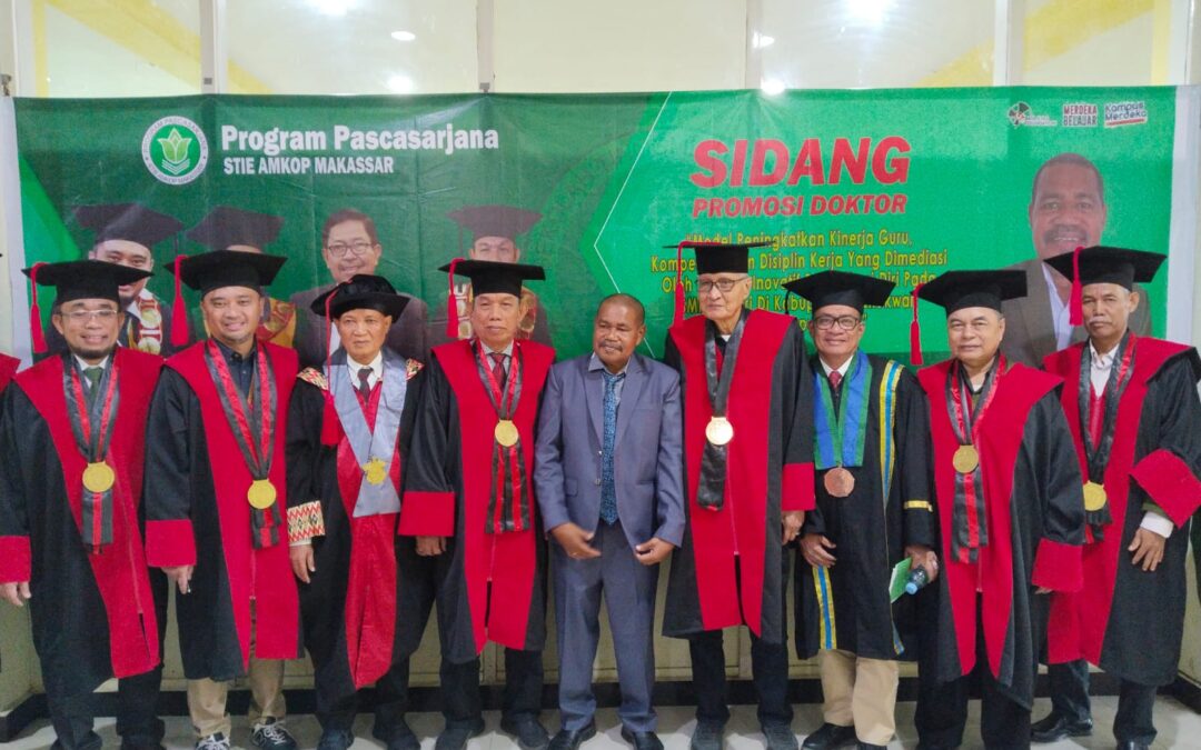 Dekan FKIP Universitas Megarezky Jadi Penguji Eksternal Lintas Bidang dalam Ujian Promosi Doktor STIE AMKOP Makassar